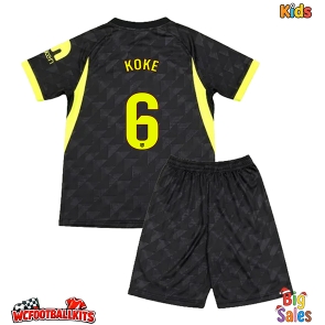 Atletico Madrid Koke #6 Replica Away Stadium Kit for Kids 2026-27 Short Sleeve (+ pants)